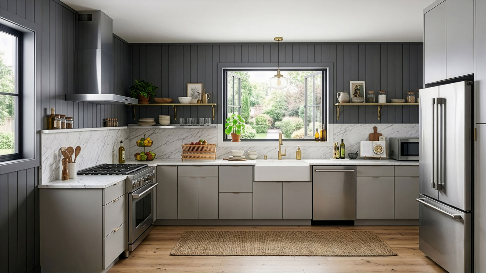 Premium stainless steel modular kitchen by Glanz India
