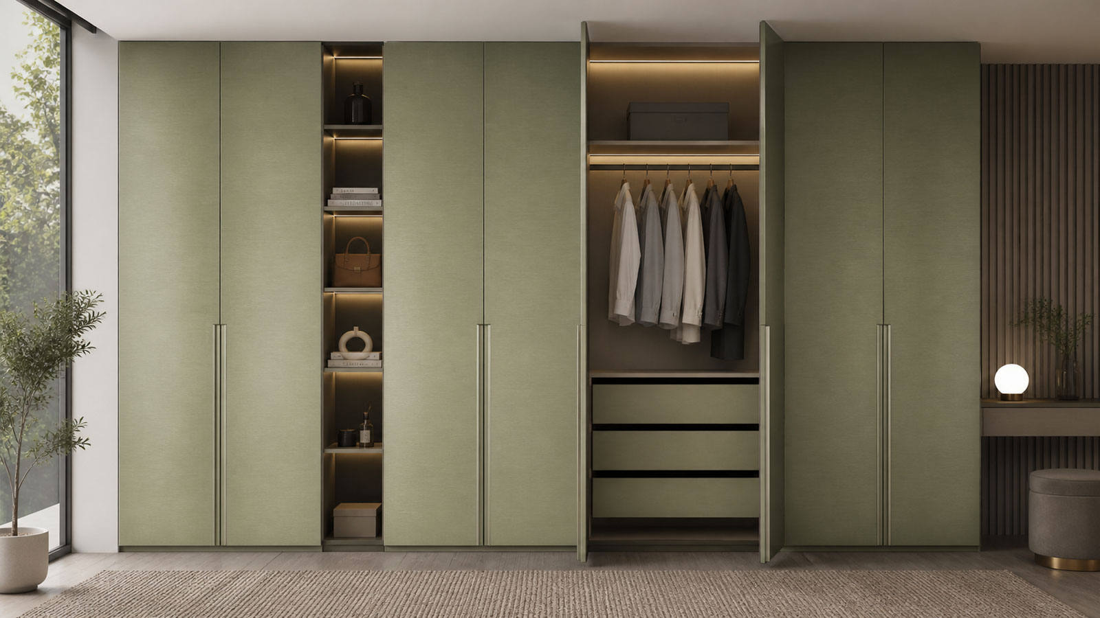 Premium powder coated stainless steel wardrobe by Glanz India